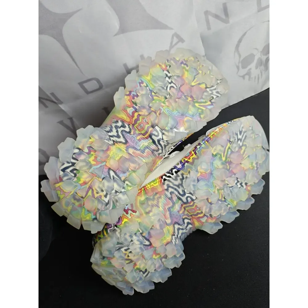 SKECHERS X JEN STARK Women's 6 / 36 Hi - Ryze Platform White Multicolor Sneakers